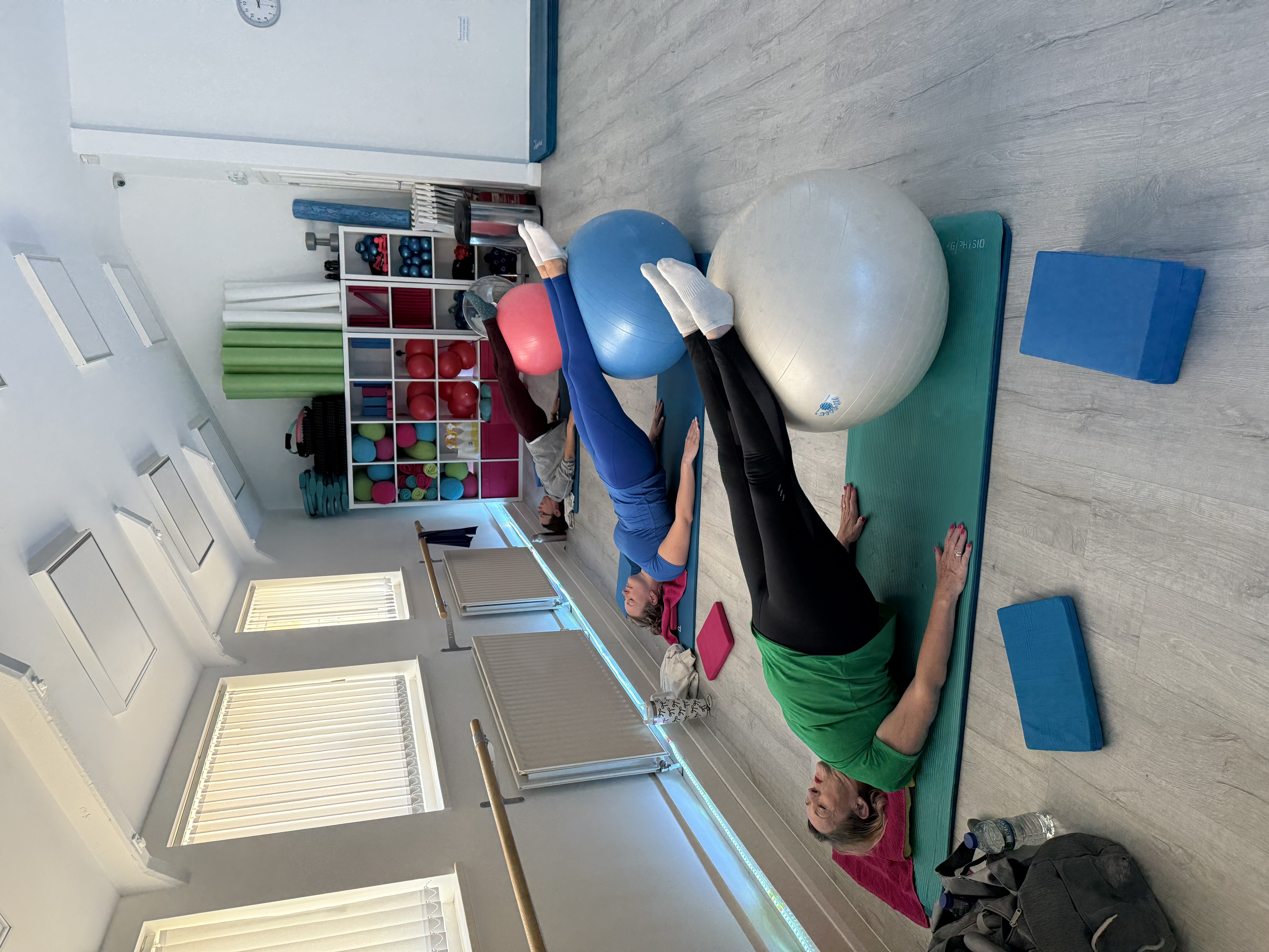 Pilates class in progress at The Pilates Corner studio