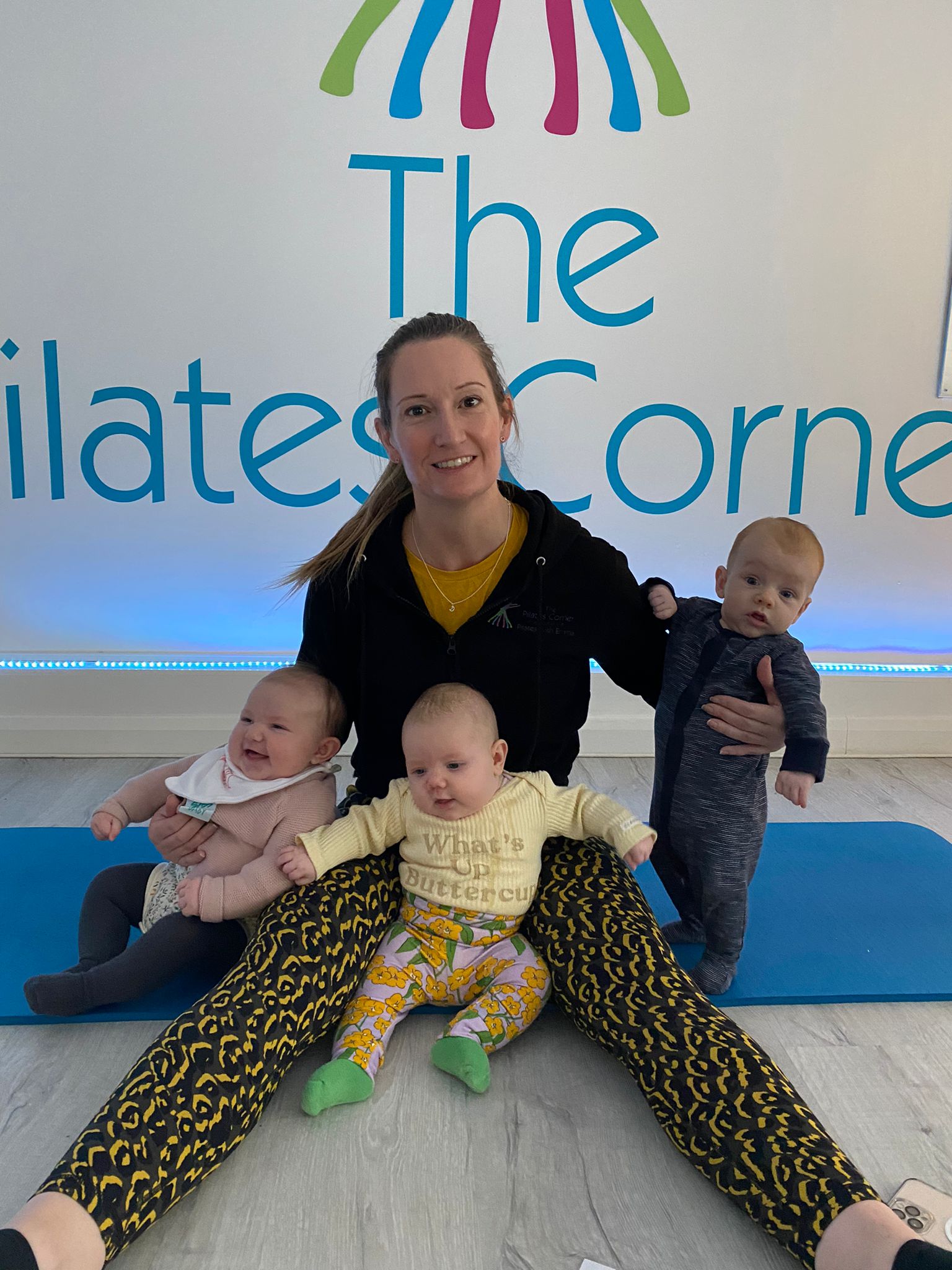 Mum and baby at The Pilates Corner postnatal course